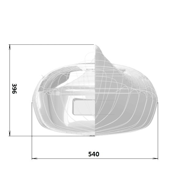 Splint Sea Play 535 elite white. Sea kayak fiberglass-carbon - Image 7