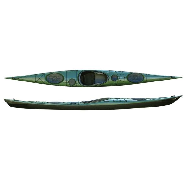 Splint Sea Play 535 elite Green. Sea kayak fiberglass-carbon