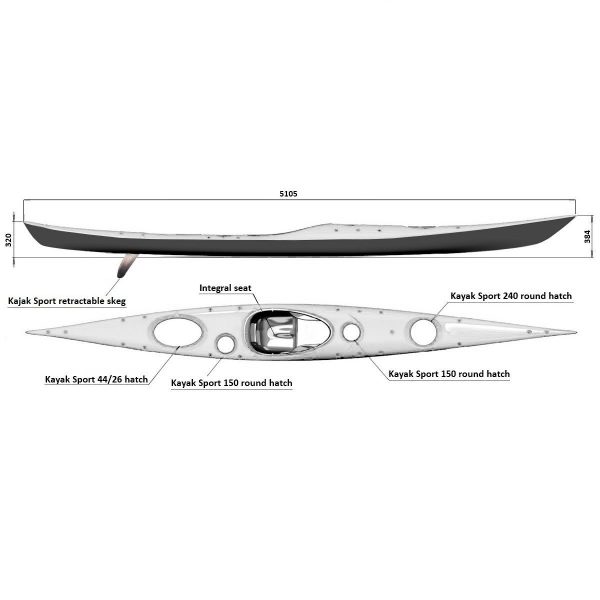 Splint Sea Play 510 full-Carbon. Sea kayak - Image 5