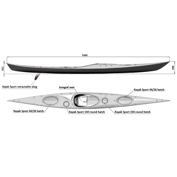 Splint Sea Play 535 full-Carbon. Sea kayak - Image 5