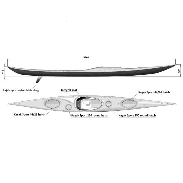 Splint Greenland full-Carbon. Sea kayak - Image 5